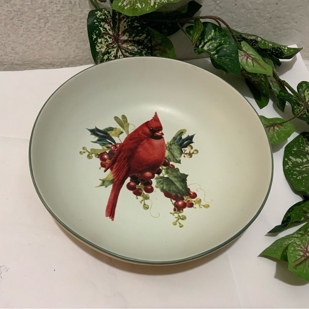 Lenox Winter Greetings Everyday 9” large  bowl freezer to oven Catherine Mc G14
